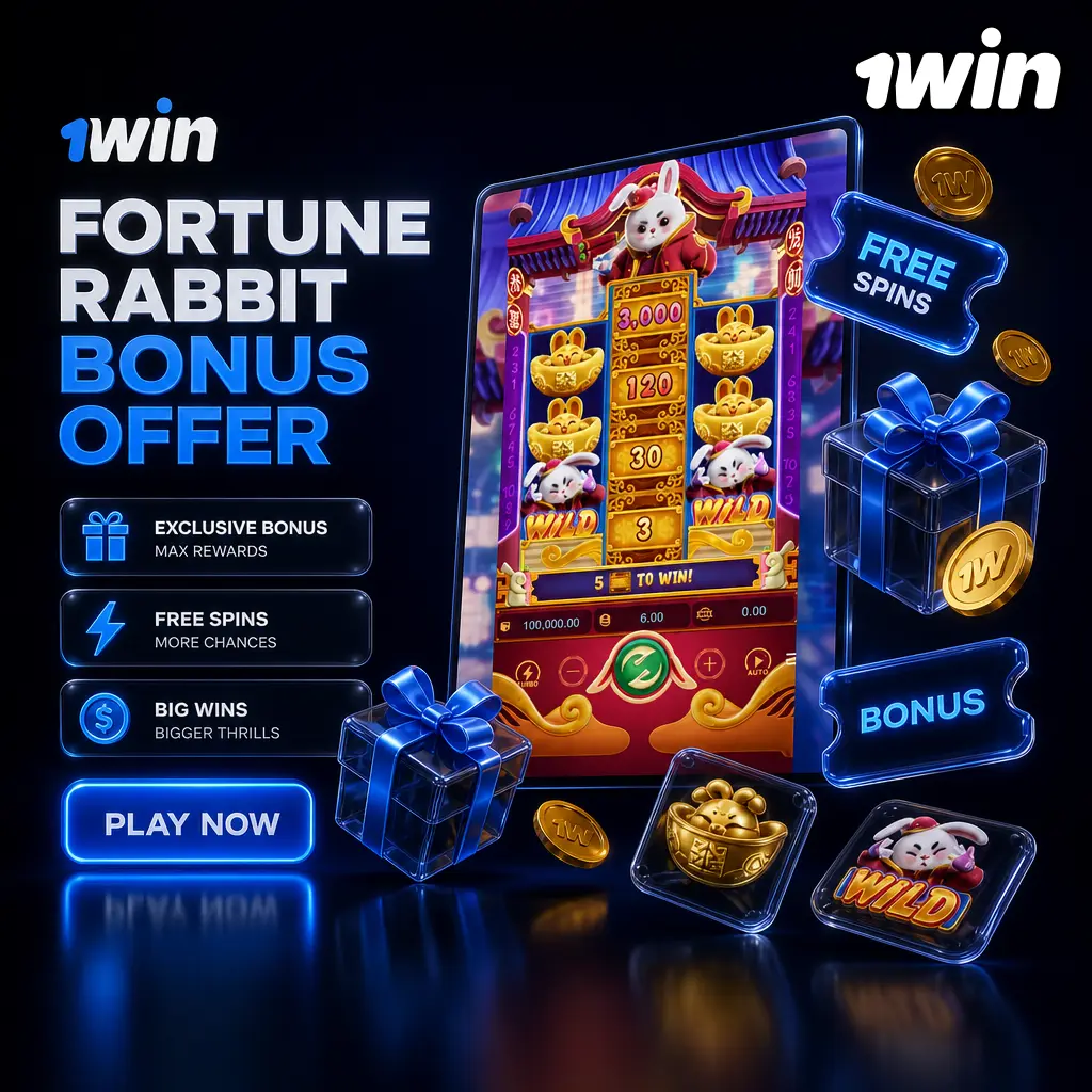 1win Fortune Rabbit bonus offer: 500% deposit match up to 2,800 USD plus 500 free spins across four deposits