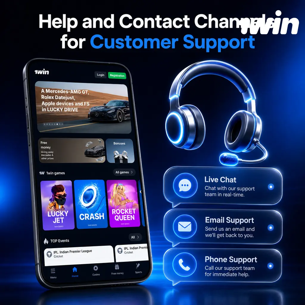 Customer support channels including 24/7 live chat, email, Telegram, and social media for help with accounts and payments.