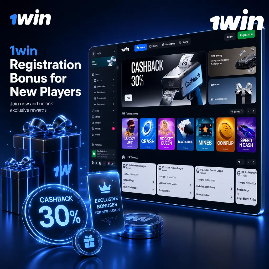1win registration bonus: up to 500% or 600% match with 500 free spins for new players on first four deposits