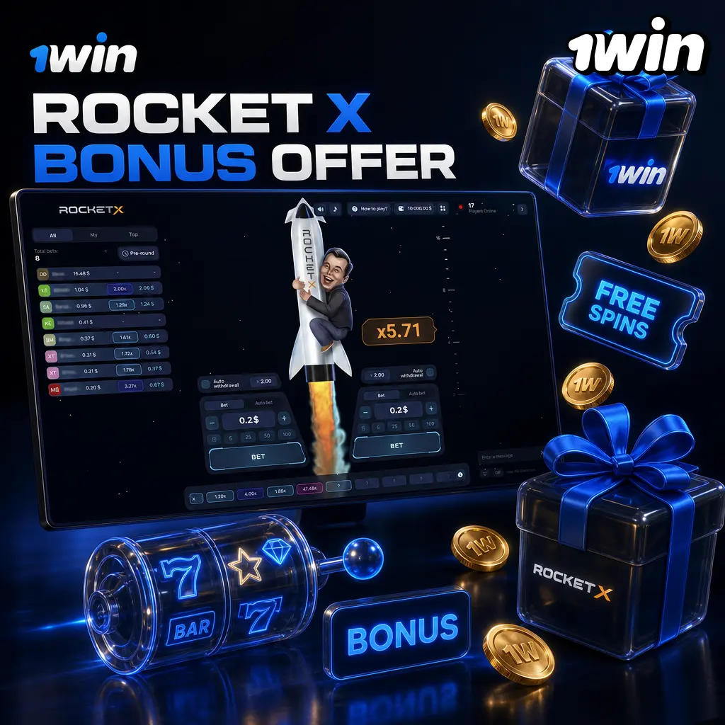 1win Rocket X welcome bonus: up to 500% deposit match plus 500 free spins for new players in India