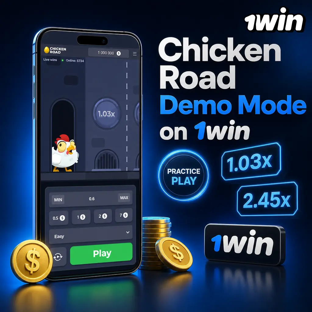 Chicken Road demo mode on 1win – practice with virtual credits, test difficulty levels and cashout timing risk-free.