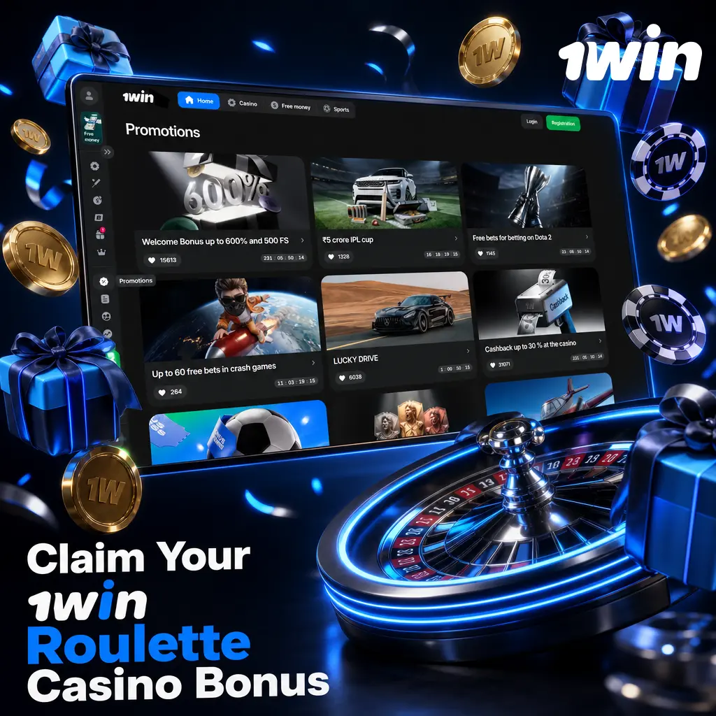 1win Roulette casino bonus: 500% deposit match up to 180,000 INR plus 500 free spins for new players