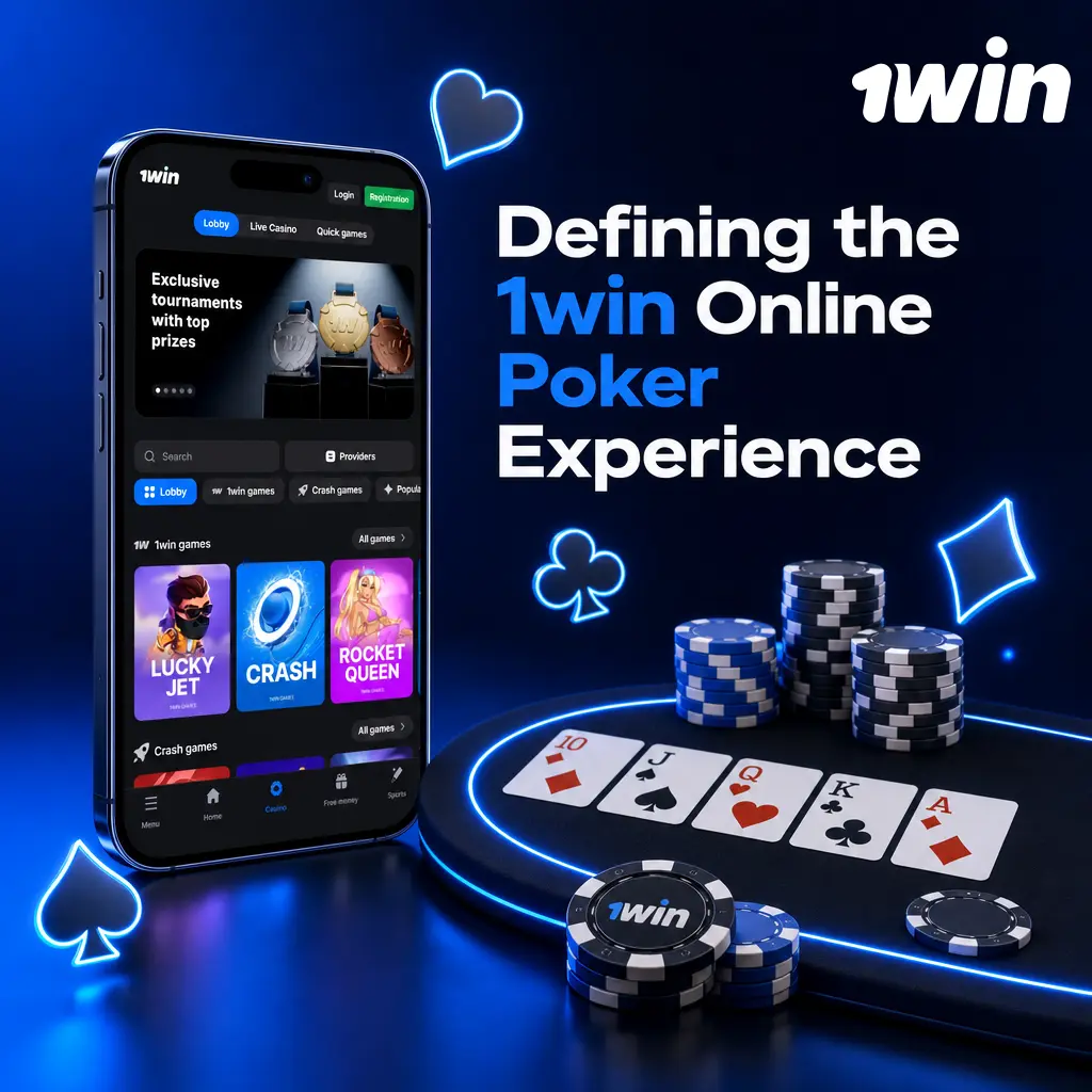 1win online poker experience featuring RNG-based rounds, Texas Hold'em, Omaha tables, and multi-table play options.