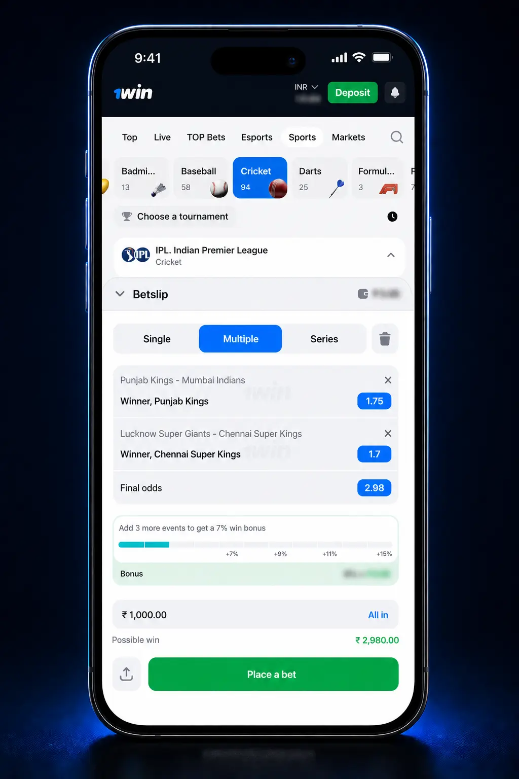 Step-by-step guide showing how to place a bet on 1win, from selecting odds to confirming the wager