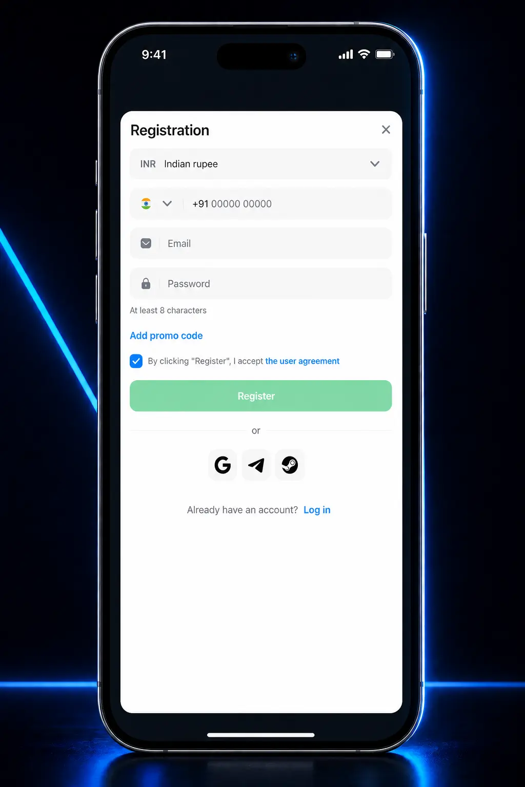 Step-by-step guide to registering, depositing, and playing Crash on 1win shown on a mobile screenshot