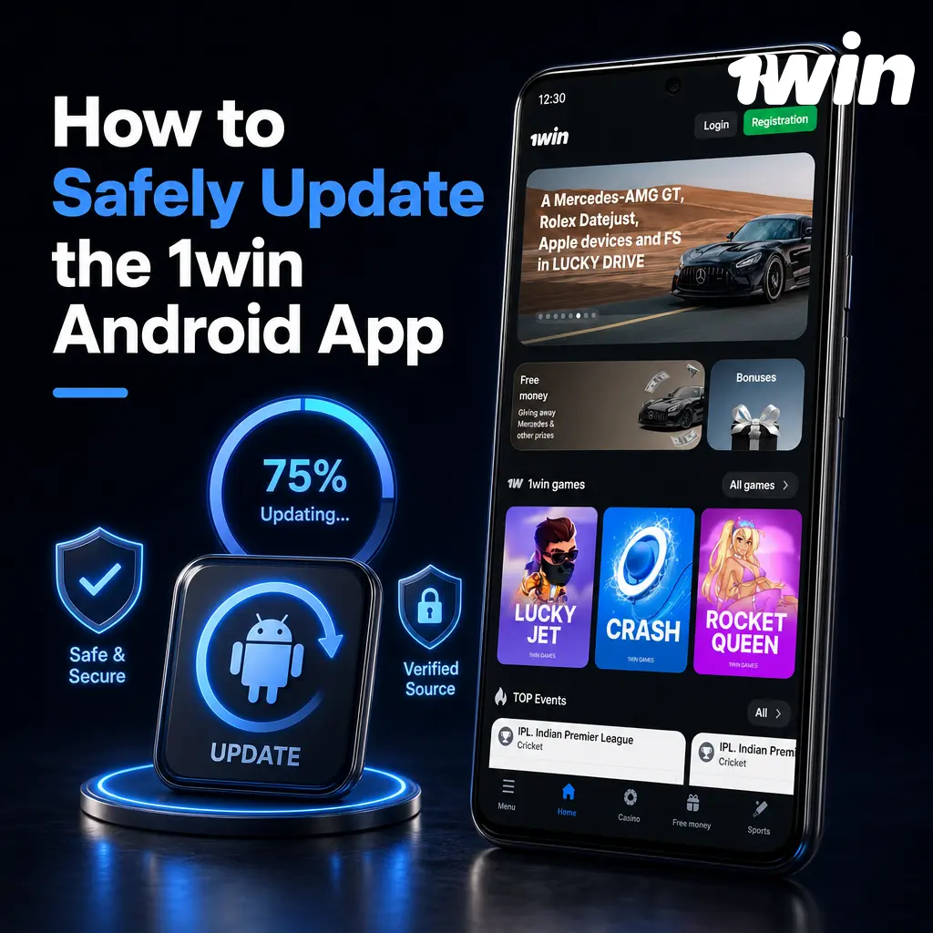 Step-by-step guide showing how to safely download, install, and verify the latest 1win Android app update.